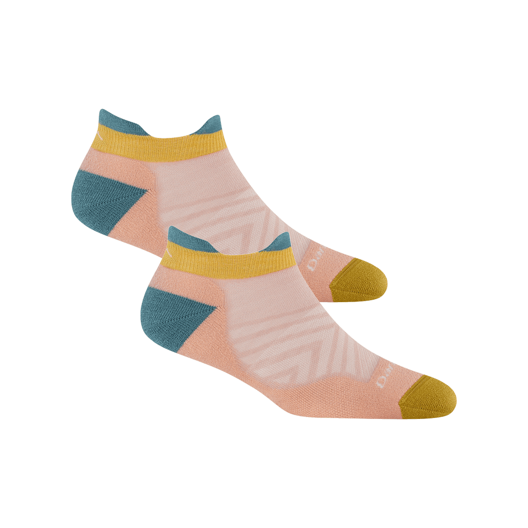 Bundle image of two 1047 No show run socks in Dusty rose