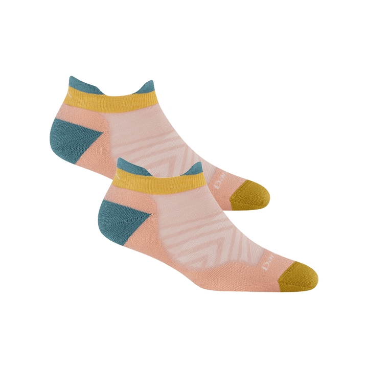 Bundle image of two 1047 No show run socks in Dusty rose