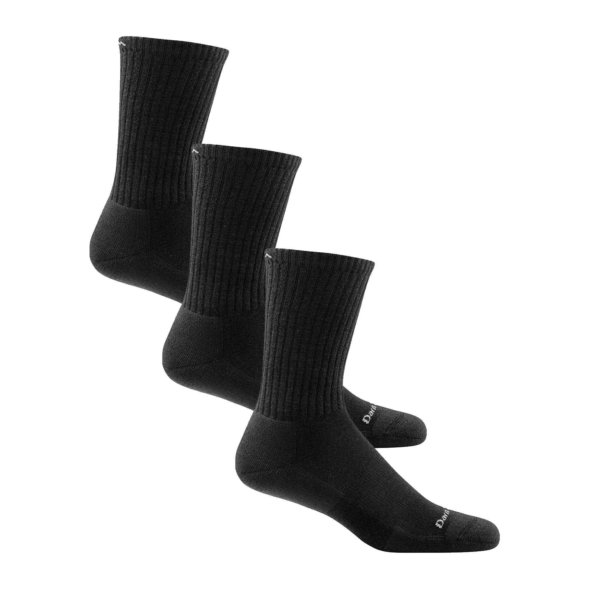 Bundle image of three black standard cushion crew