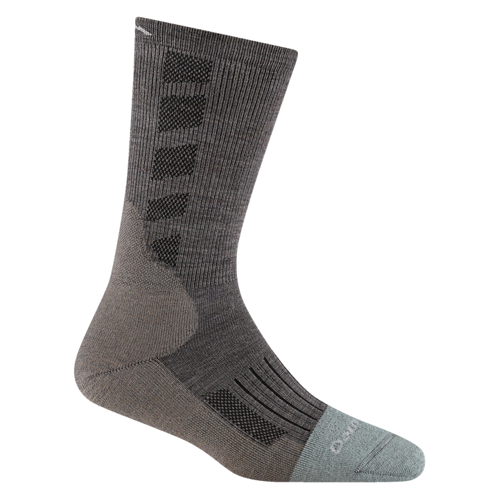 2208 women emma claire work boot sock in shale featuring a seafoam full cushion toe and gray body