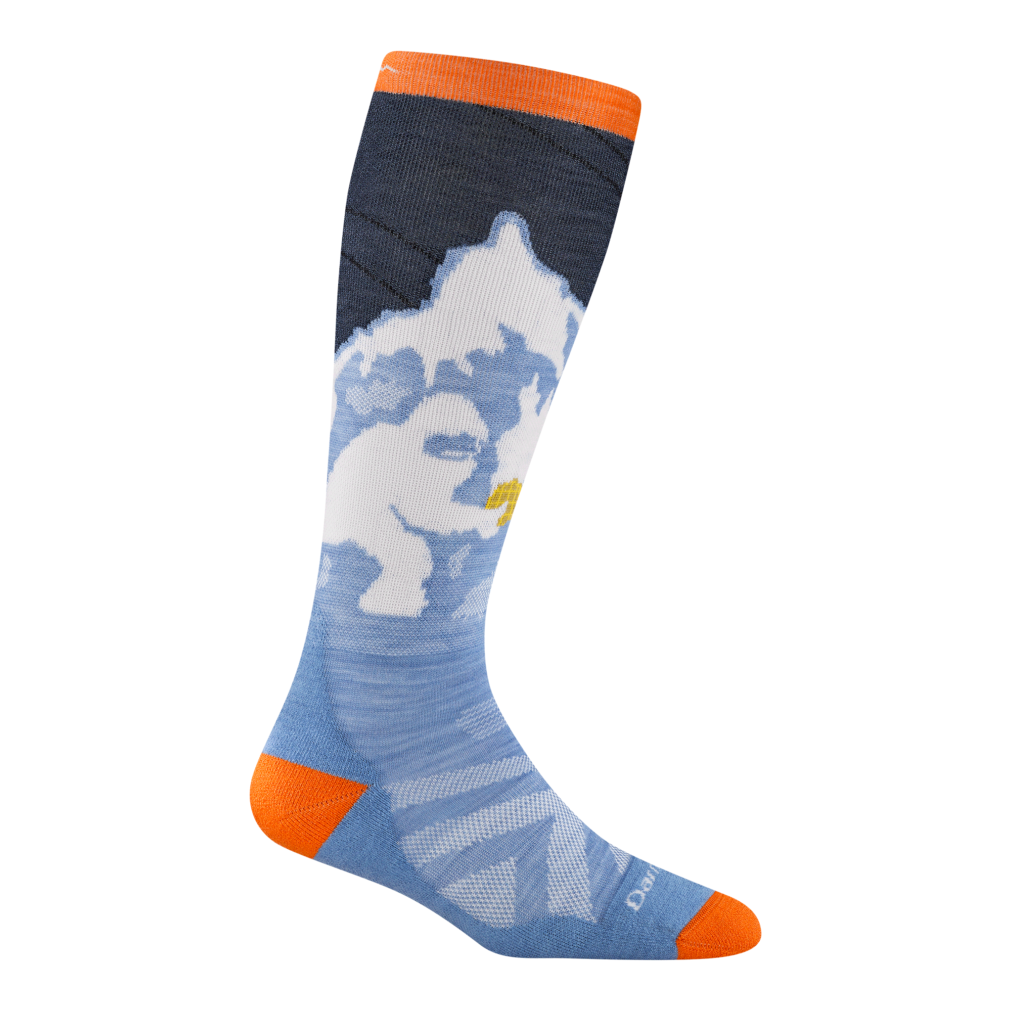 betty rides snowboard sock Darn Tough Little Yeti OvertheCalf Midweight Kids Socks S Midnight