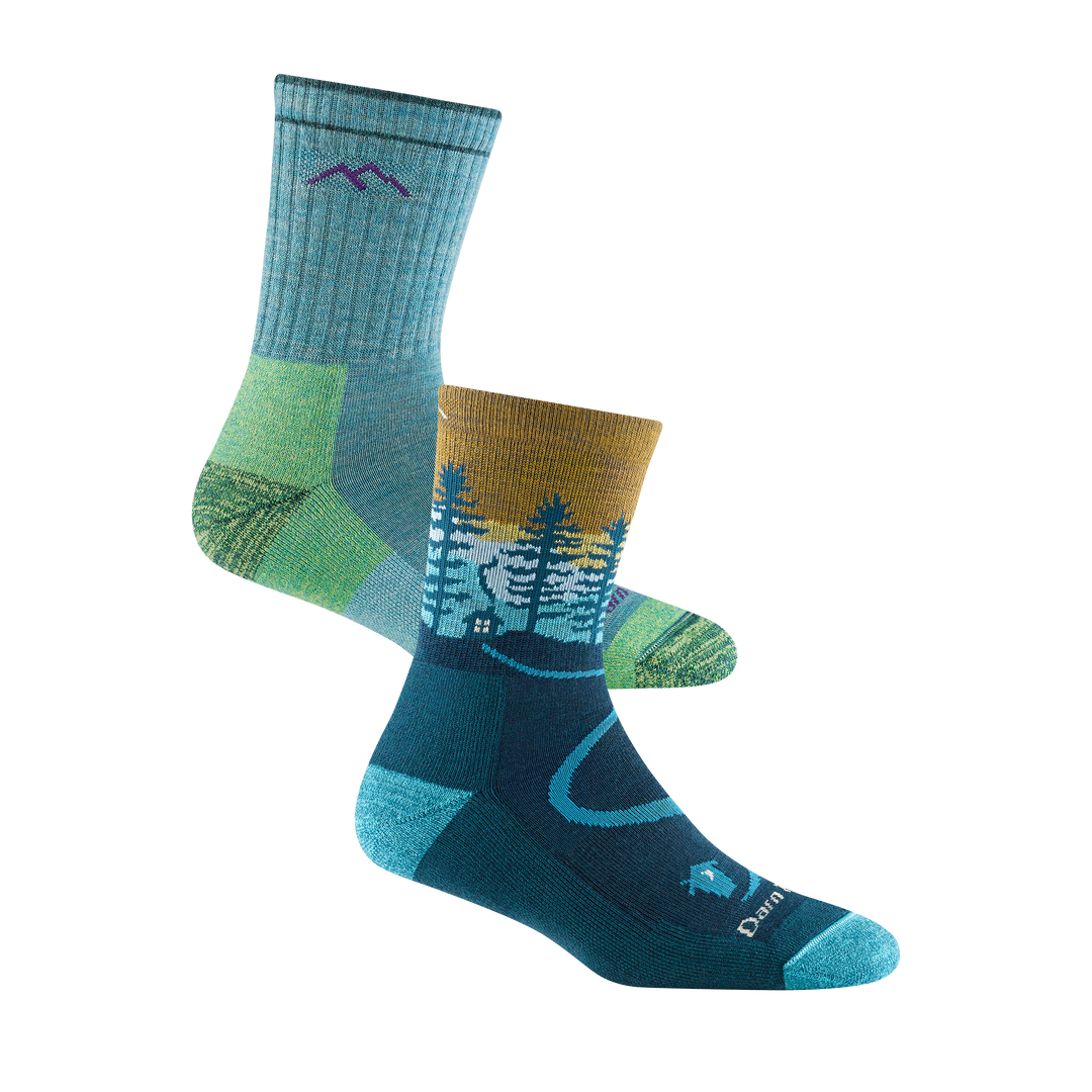 Bundle image of the 1903 aqua heather and 5013 Dark Teal