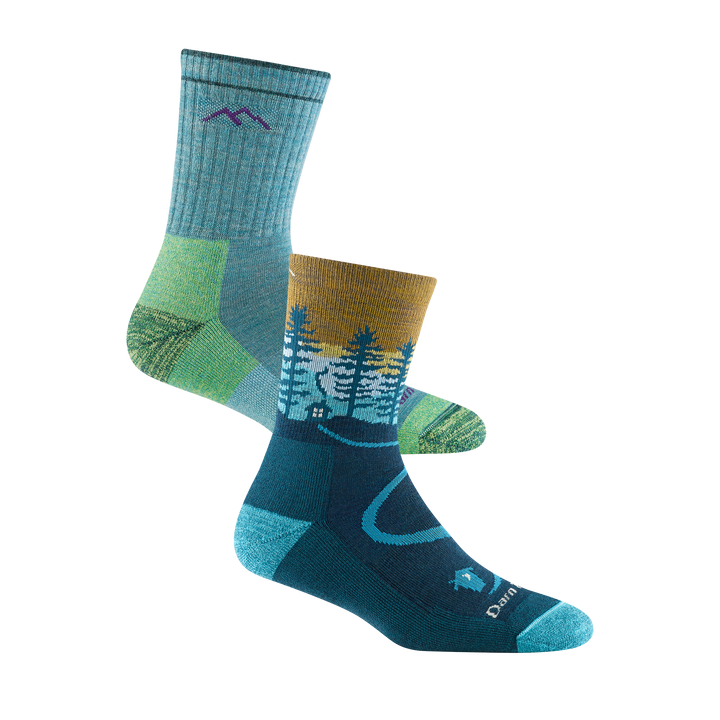 Bundle image of the 1903 aqua heather and 5013 Dark Teal