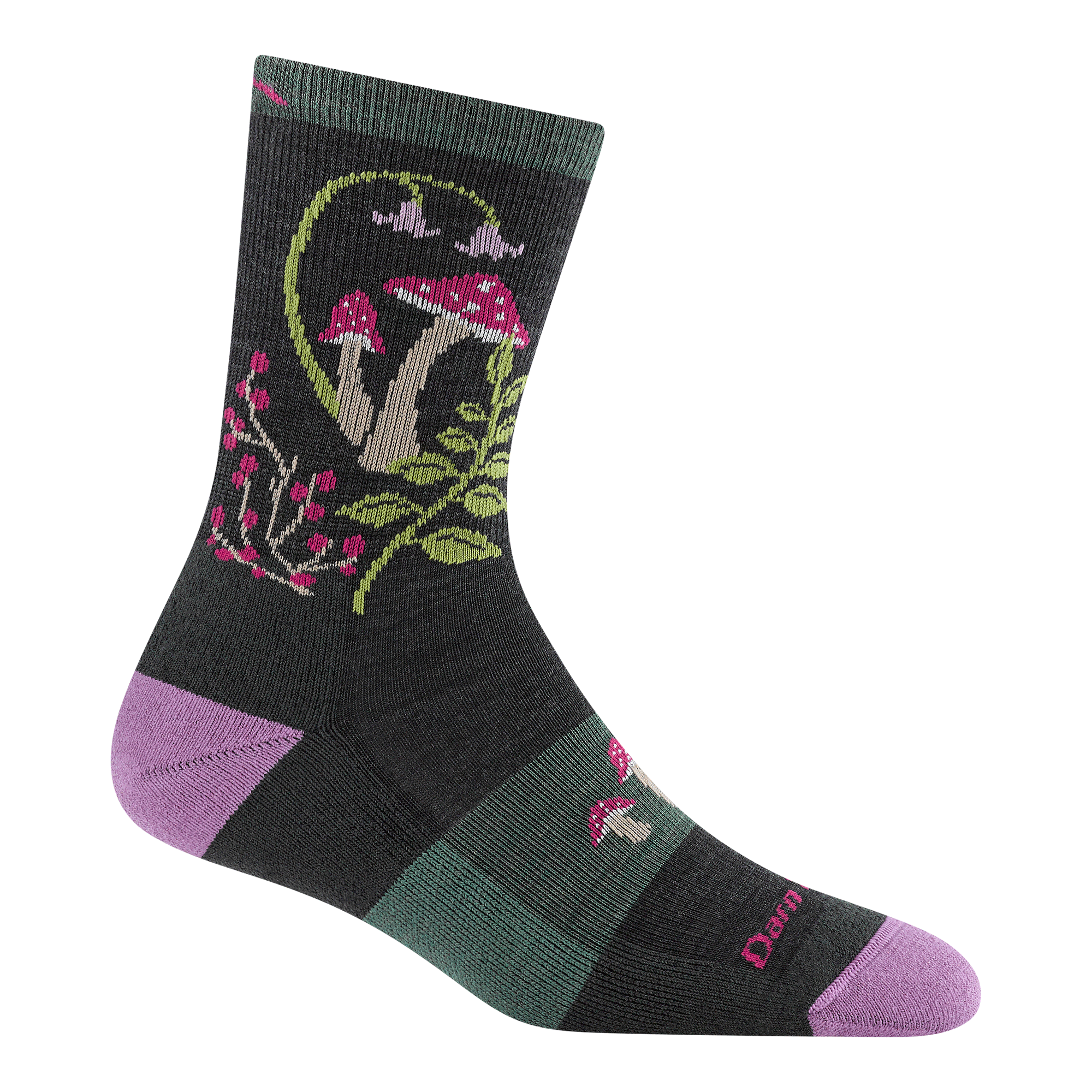 Women's Mellow Mushrooms Micro Crew Cushioned Hiking Socks – Darn