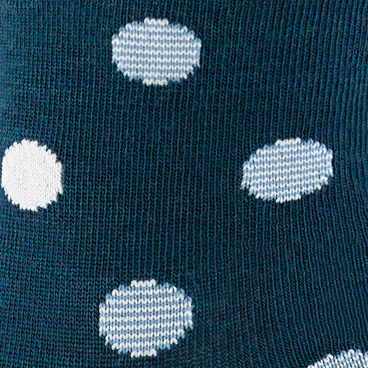 Call out detail image of the of the 6103 dark teal front image of the dots