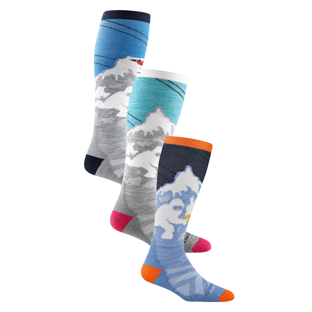 Thee pack bundle image one of the men's heady yeti women of the women's yeti and one of the little yeti