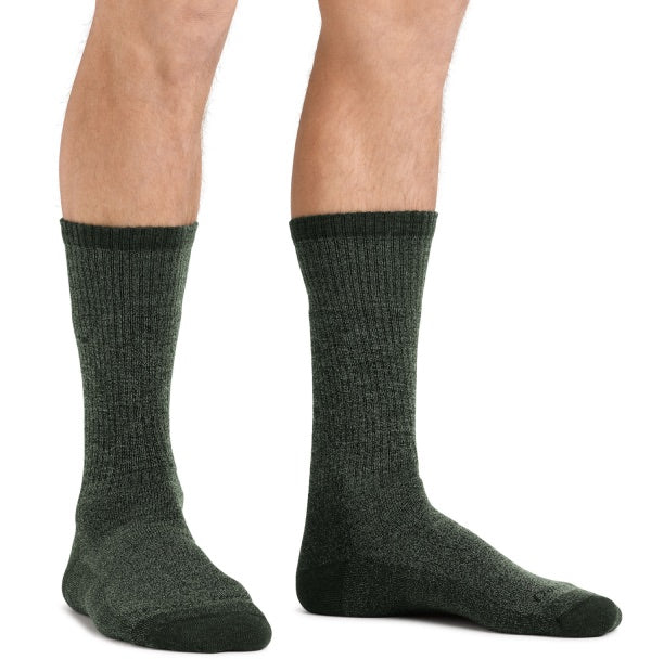 Man wearing darn tough boot socks, maybe the best backpacking socks