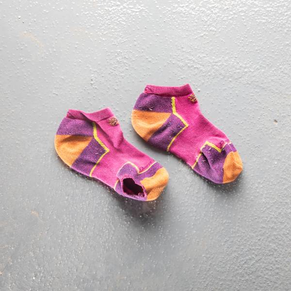 pink no show socks covered by our unconditional guarantee