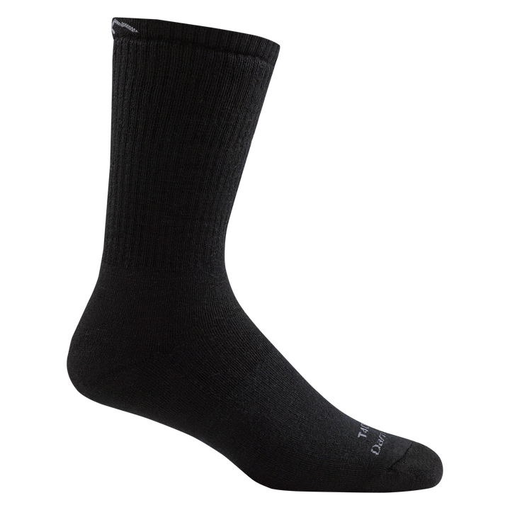 T4033 unisex boot heavyweight tactical sock in color black with white darn tough signature on forefoot