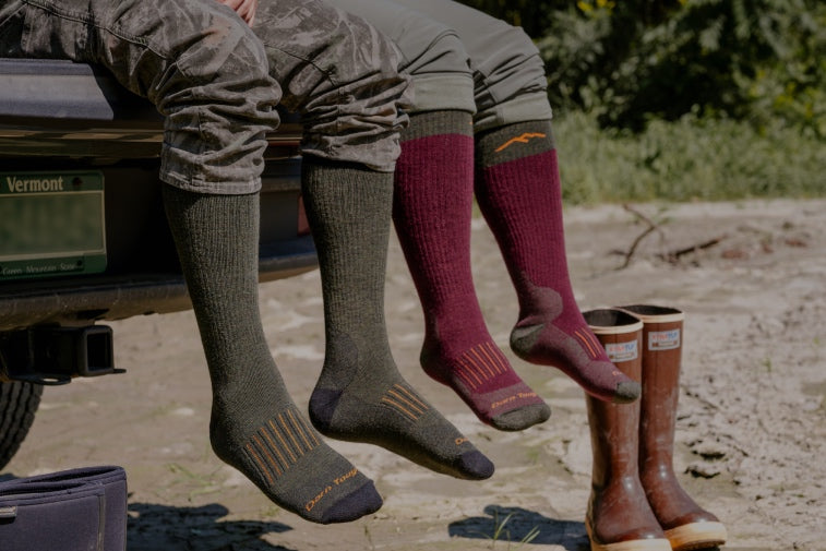 Shop Hunting Socks - to pairs of feet in warm Merino hunt socks