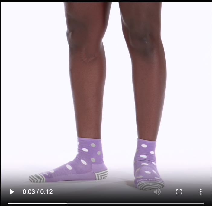 Video of model turning 360  wearing the 6103 Dottie in Lavender