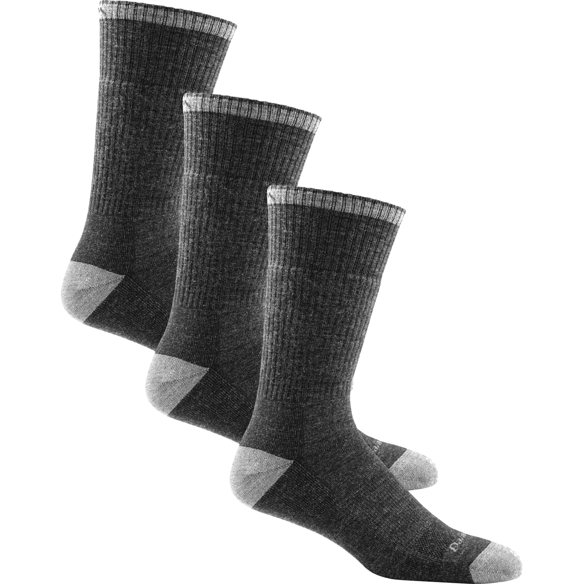 3 pack bundle shot of the men's 2001 john henry boot work sock in gravel