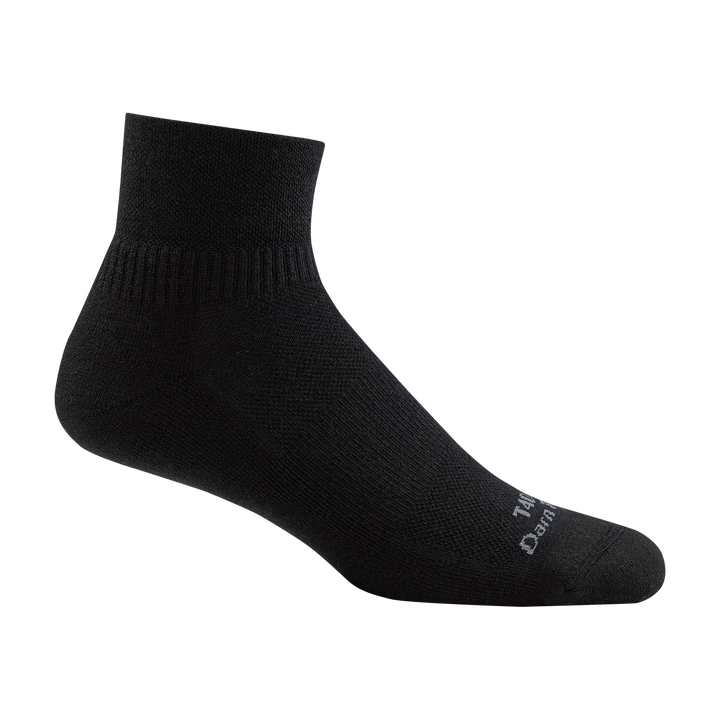 T4093 Quarter Lightweight Tactical Sock No Cushion in Black