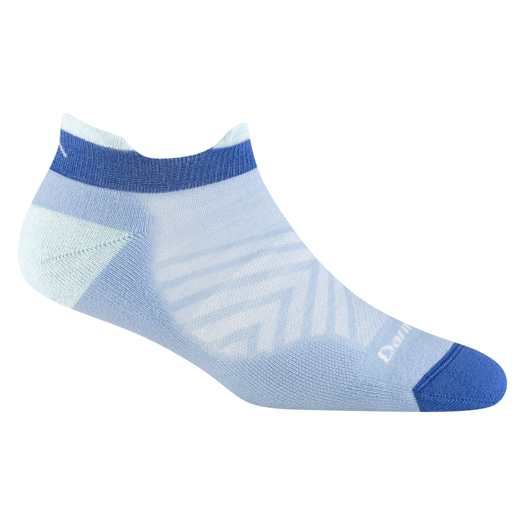 1047 women's run no show tab running sock in sky blue