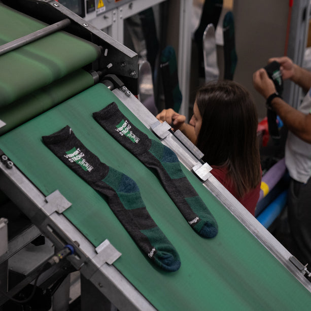 Darn Tough Vermont Strong socks being made at the Mill