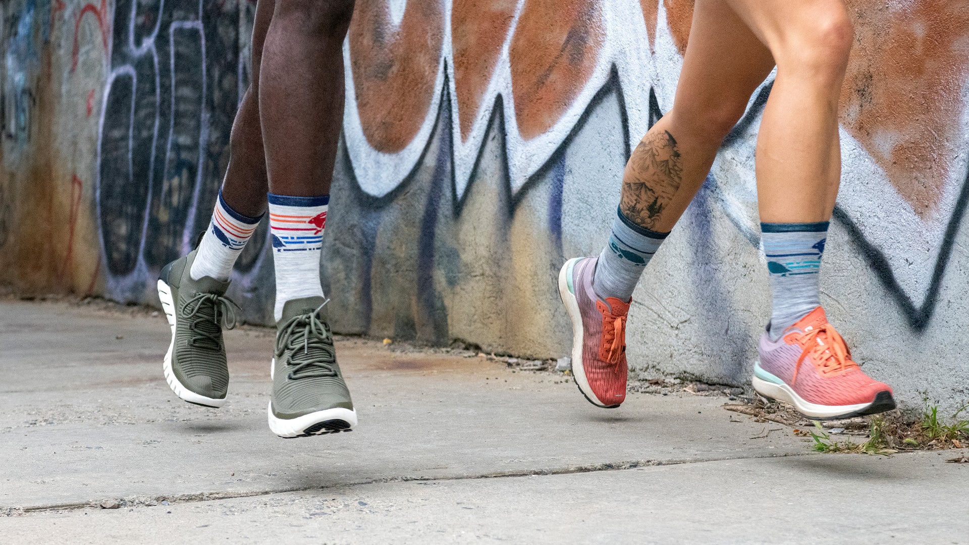 Our running socks wick away moisture and protect your feet from blisters.  Try a pair today