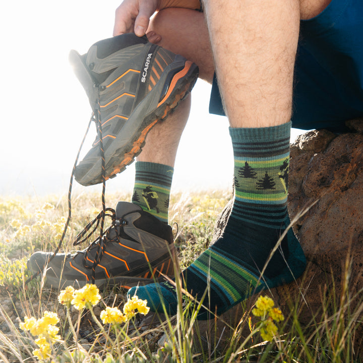 Men's Willoughby Micro Crew  Lightweight Hiking Sock