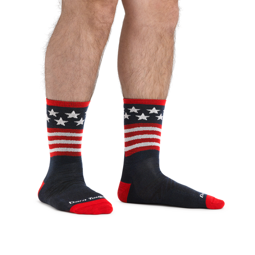 Men s Patriot Micro Crew Running Socks Darn Tough