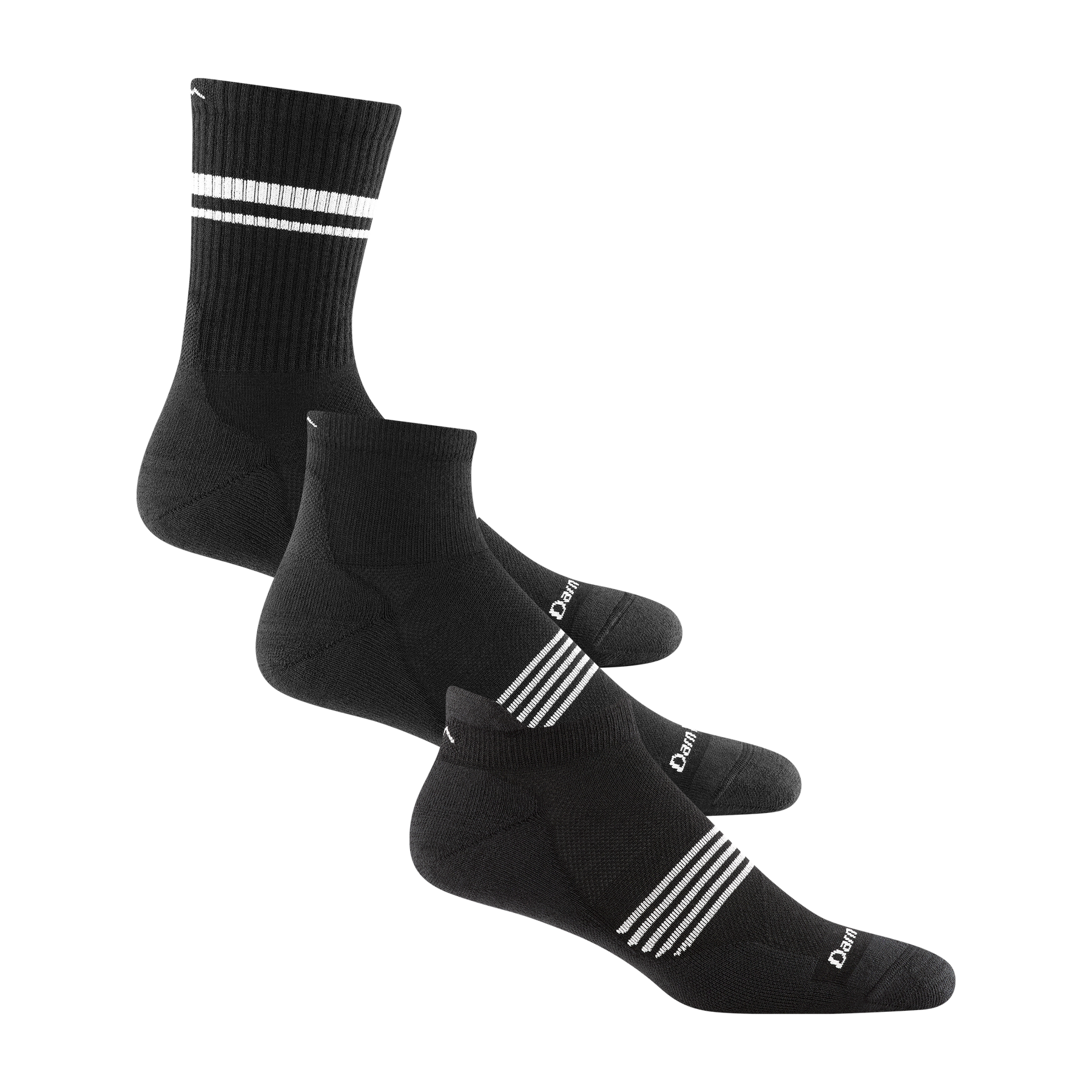 Men's Element Variety Black Socks 3-Pack – Darn Tough