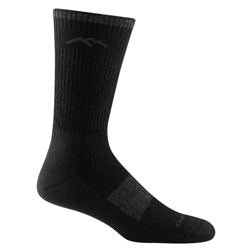 1405 men's hiking boot sock in color onyx with gray forefoot color block and darn tough signature