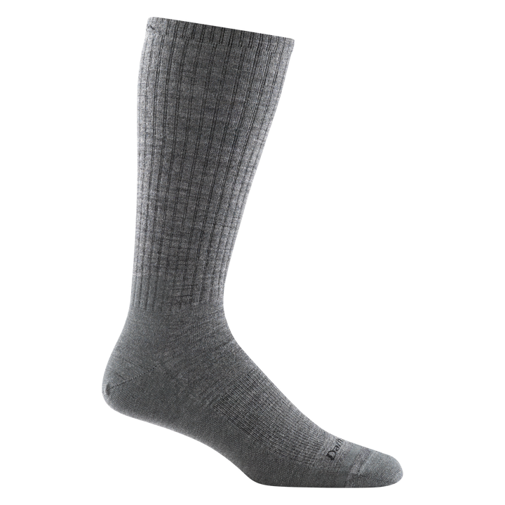 1474 men's the standard mid-calf lifestyle sock in color medium gray with black darn tough signature on forefoot