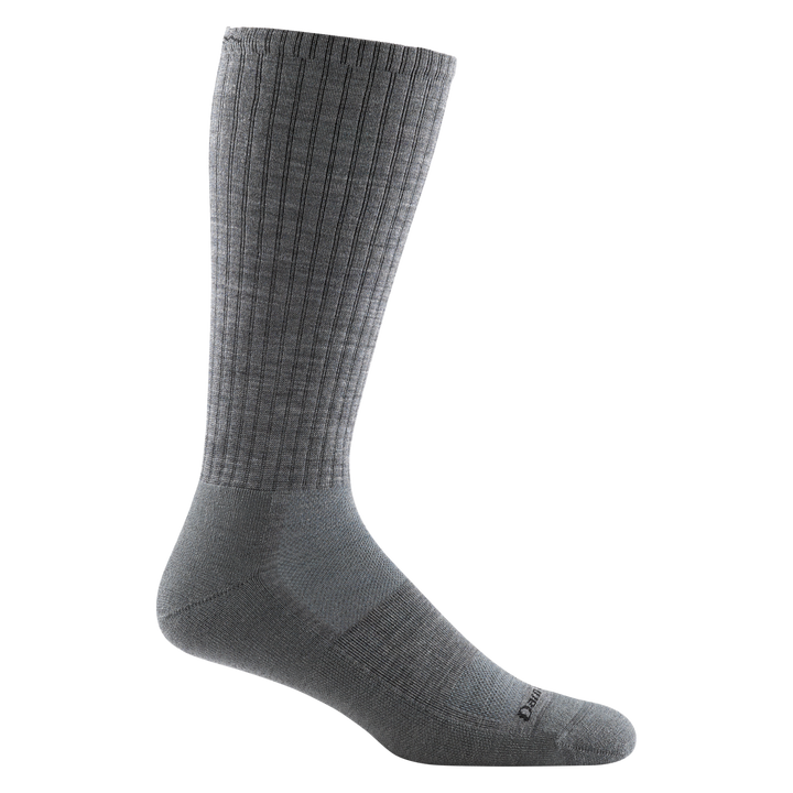 1480 men's the standard mid-calf lifestyle sock in color medium gray with black darn tough signature on forefoot