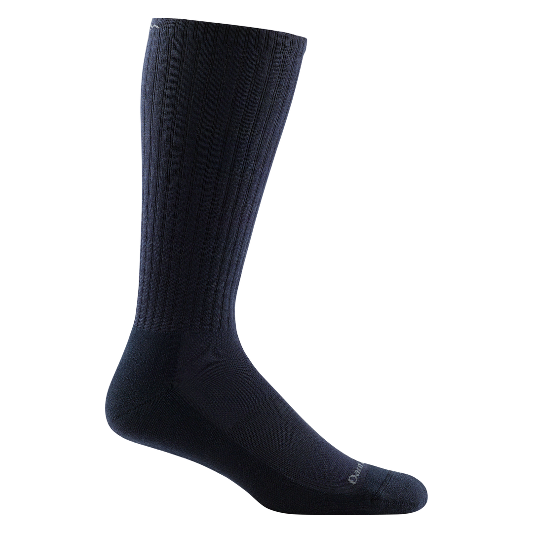1480 men's the standard mid-calf lifestyle sock in color navy with ligth gray darn tough signature on forefoot
