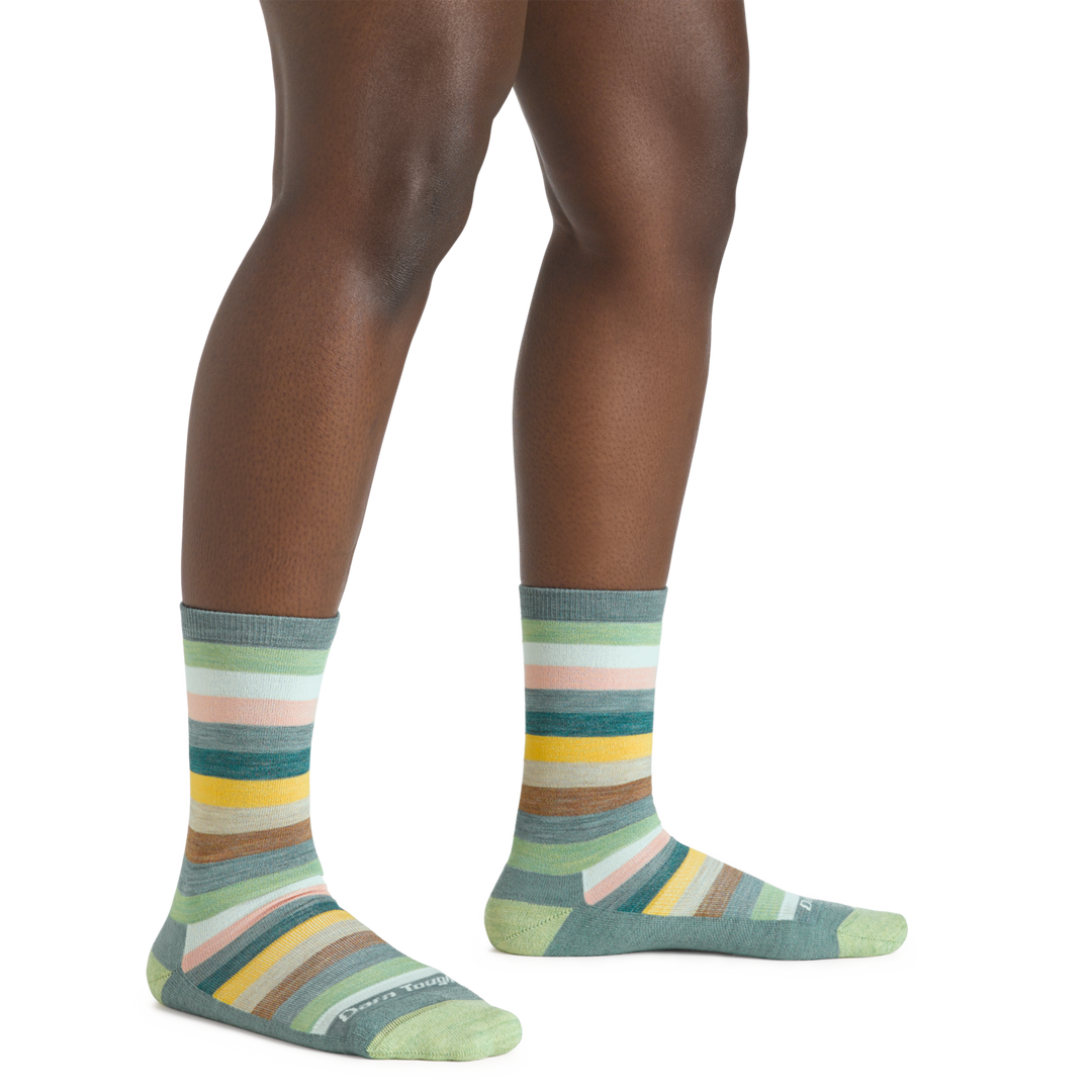 Women's Phat Witch Casual Socks in Seafoam on foot