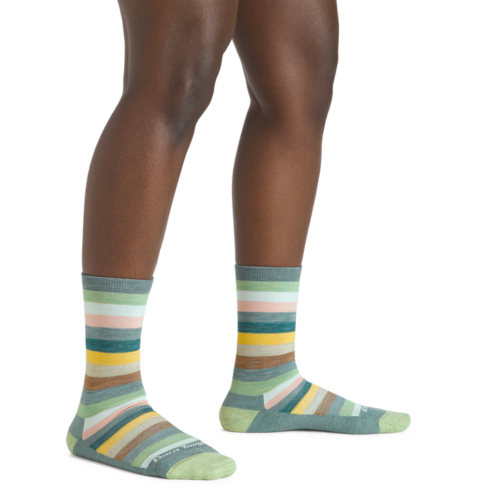 Women's Phat Witch Casual Socks in Seafoam on foot