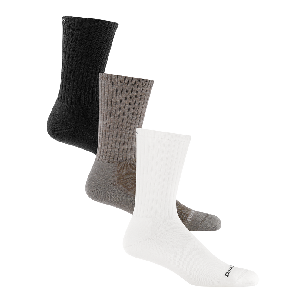 Bundle image of three standard cushion crew in Black Rye and White