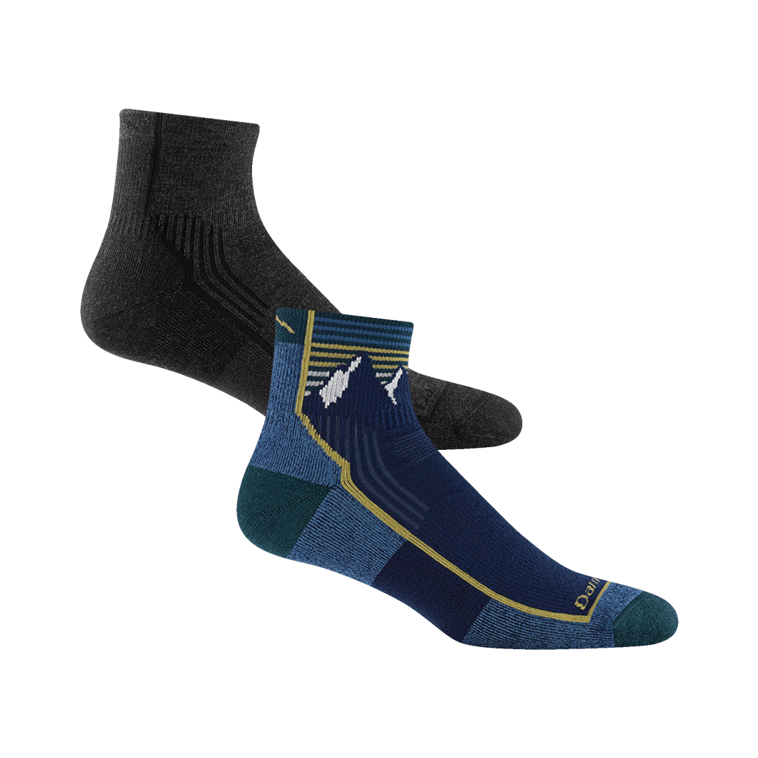 Bundle image of 2 1959 midweight Quarter hikers in black and mountain lake