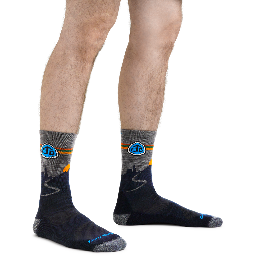 CDT Hiking Socks in Eclipse on foot