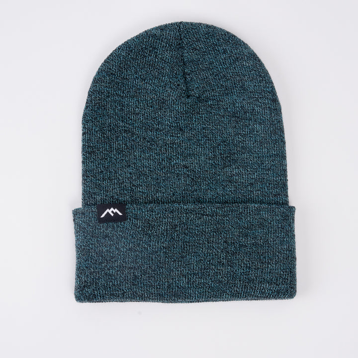 Standard Layflat image of the black/aqua beanie hat