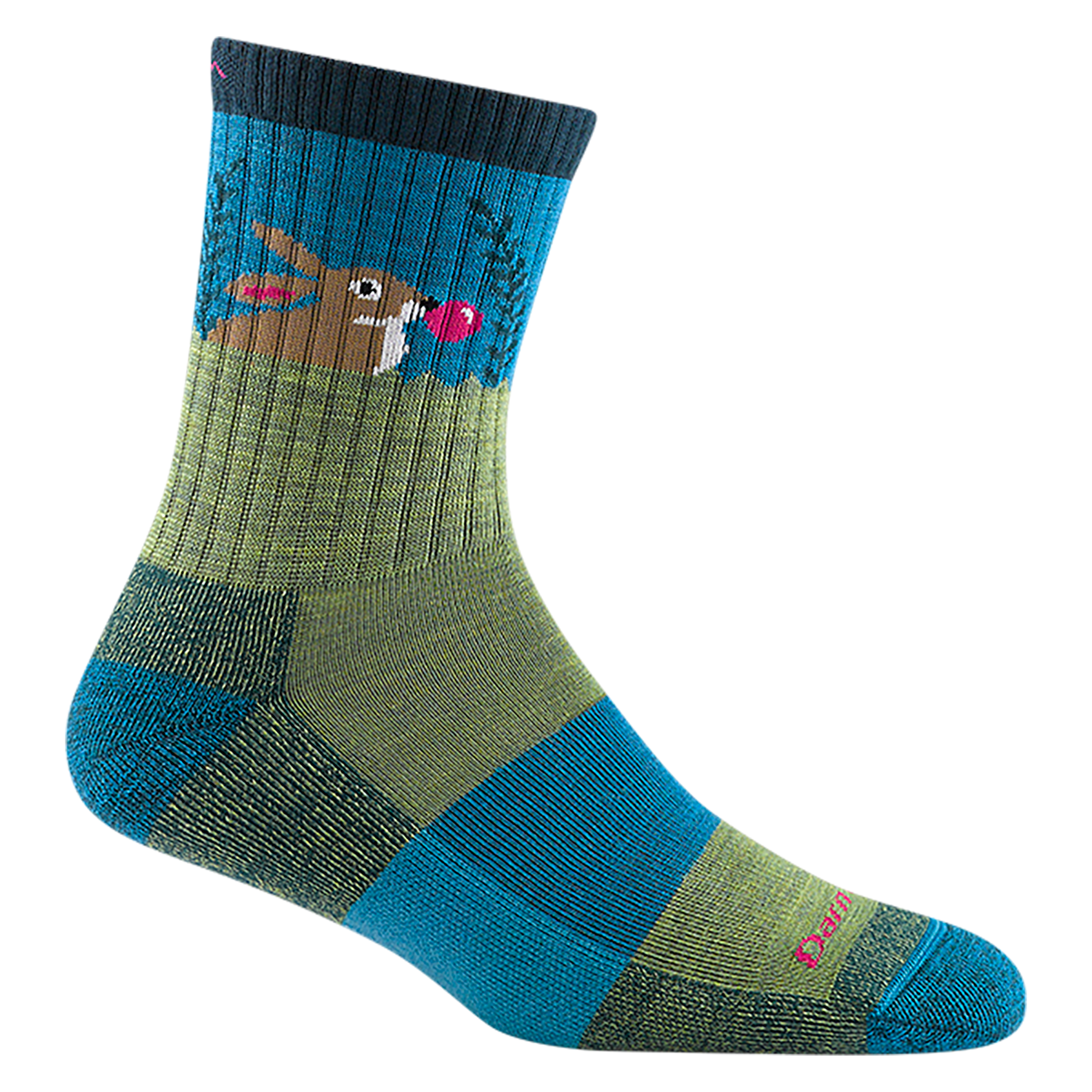 darn tough Kids Bubble Bunny Jr. Micro Crew Lightweight Hiking Sock-Last Chance