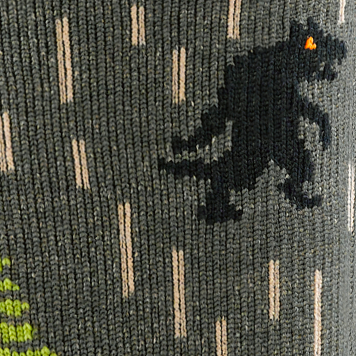 Call out detail image of the of the 5015 Forest front image of the yarn goblin walking