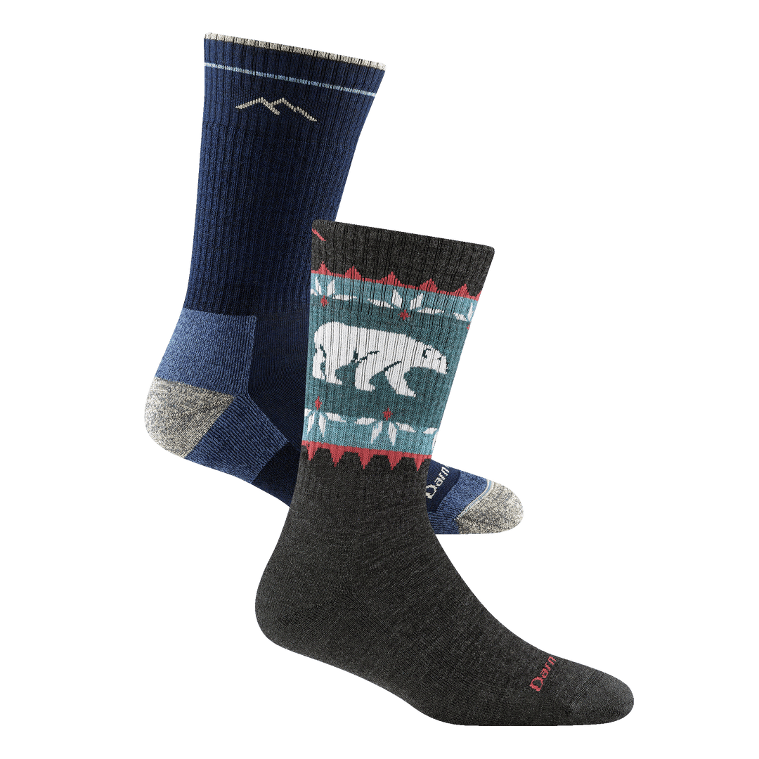 Bundle image of the 1907 hiker in eclipse and the 5017 vanna grizzle in Charcoal
