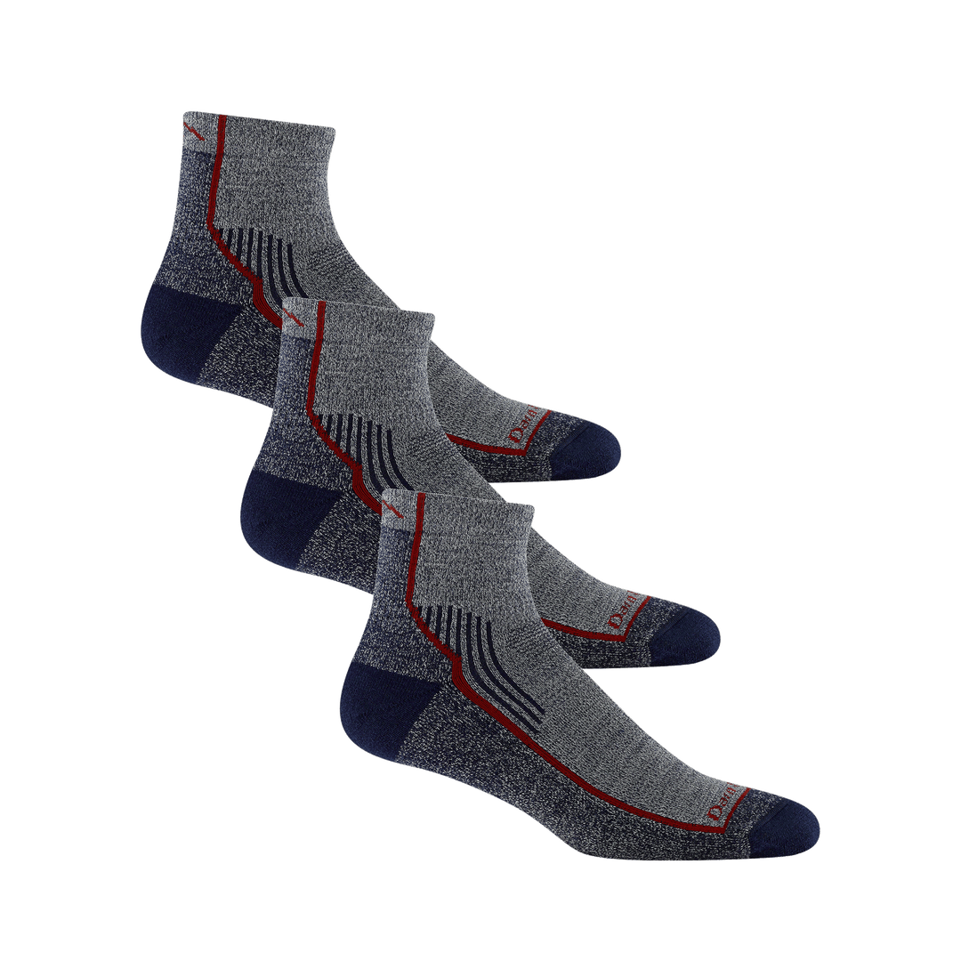bundle image of 3 pairs of the 5259 midweight quarter hiker in eclipse