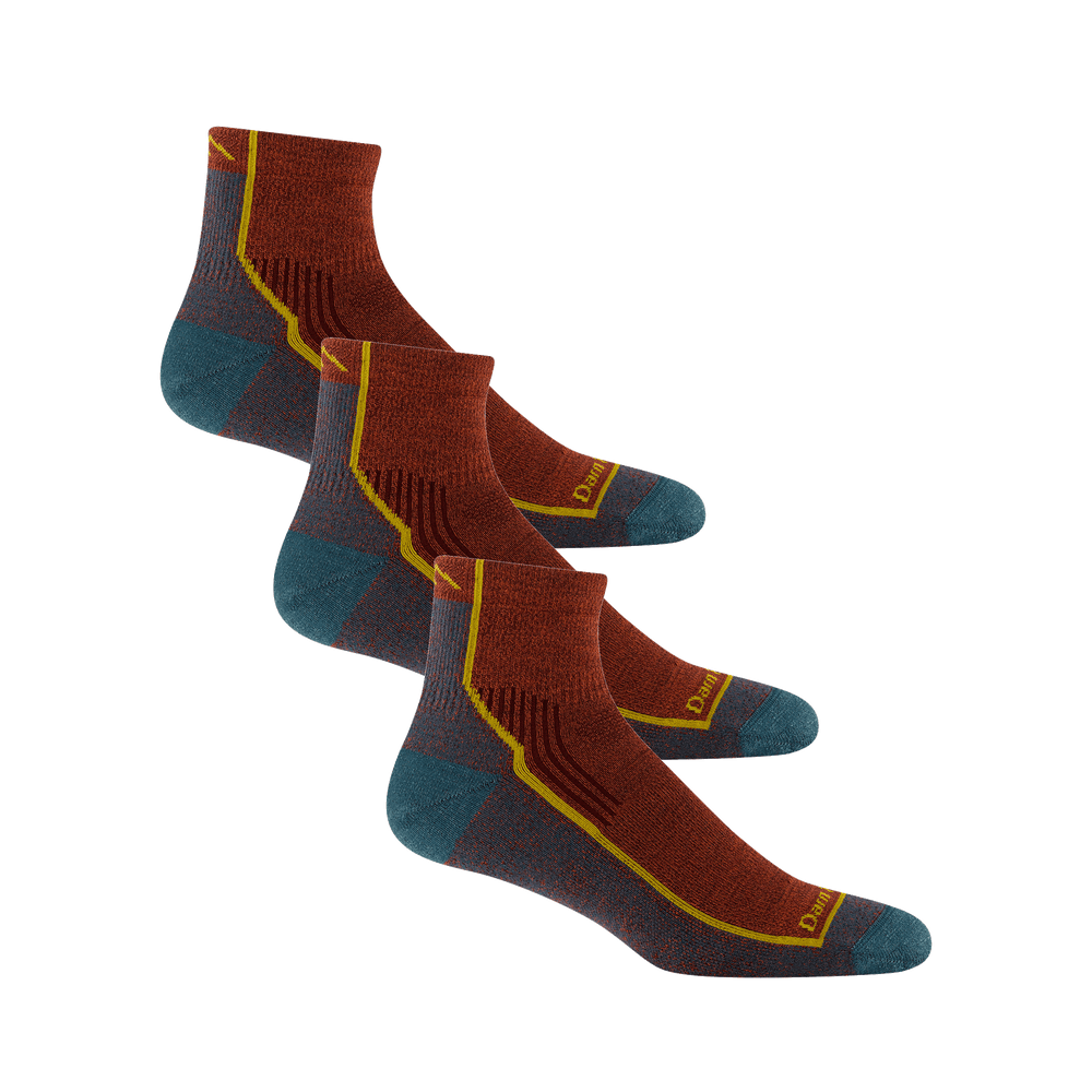 bundle image of 3 pairs of the 5259 midweight quarter hiker in picante