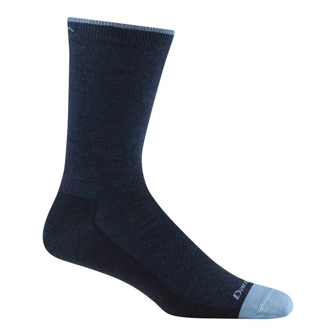 6032 solid crew in eclipse vapor featuring a light blue toe and logo with a dark blue body