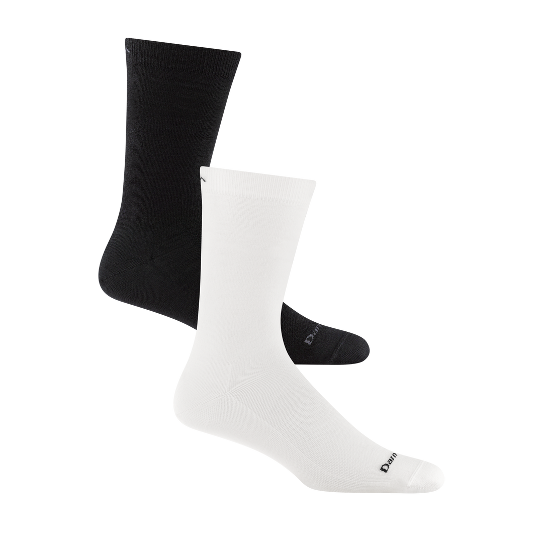 Bundle Image of 2 pairs of the solid basic crew in Black/White
