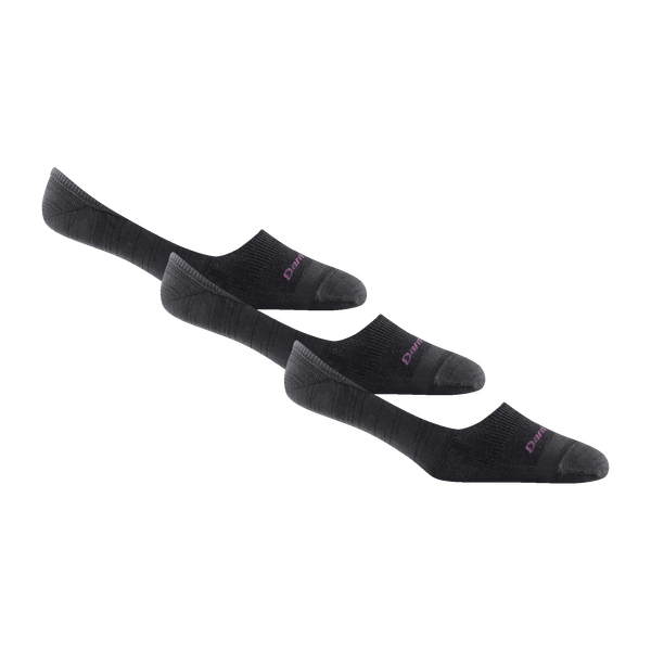 women's dress socks that don't fall down Women's No Show Invisible Lightweight Lifestyle 3-Pack | Black | M | Merino Wool