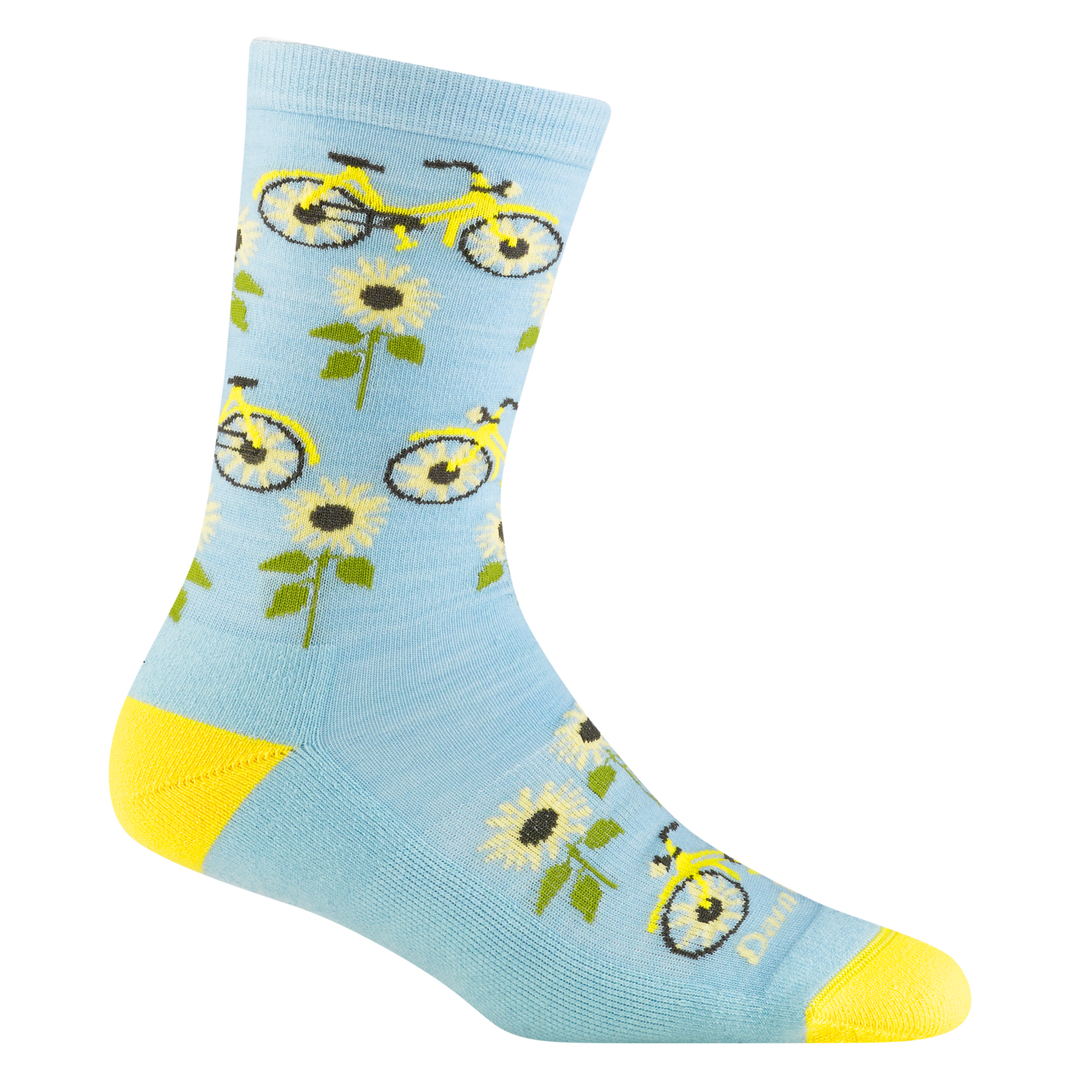 pedal socks Women's Sun Pedal Crew Lightweight Lifestyle Sock-Last Chance