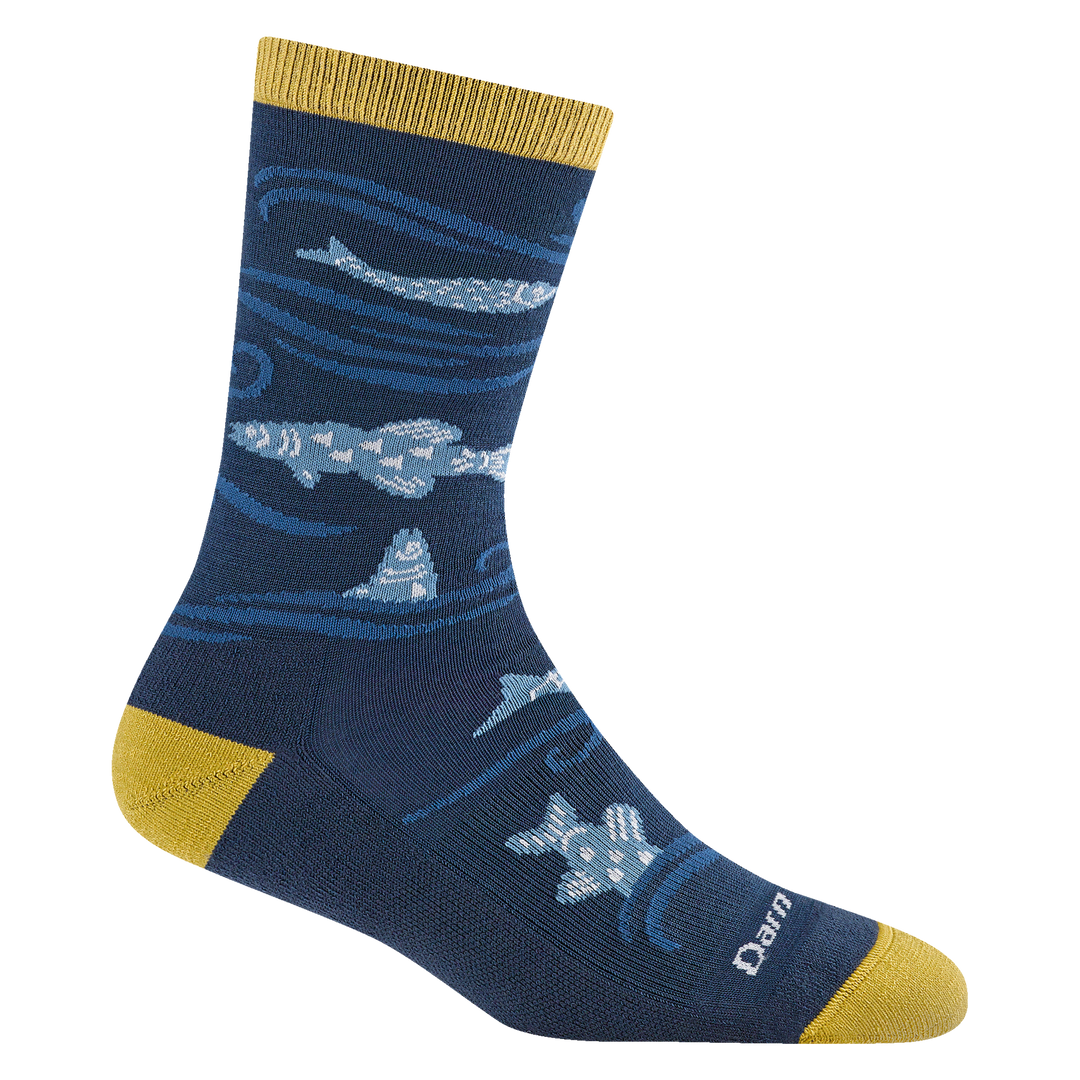 6122 Homer Lightweight lifestyle in deep water featuring fish swimming in the water with yellow heel/toe/cuff