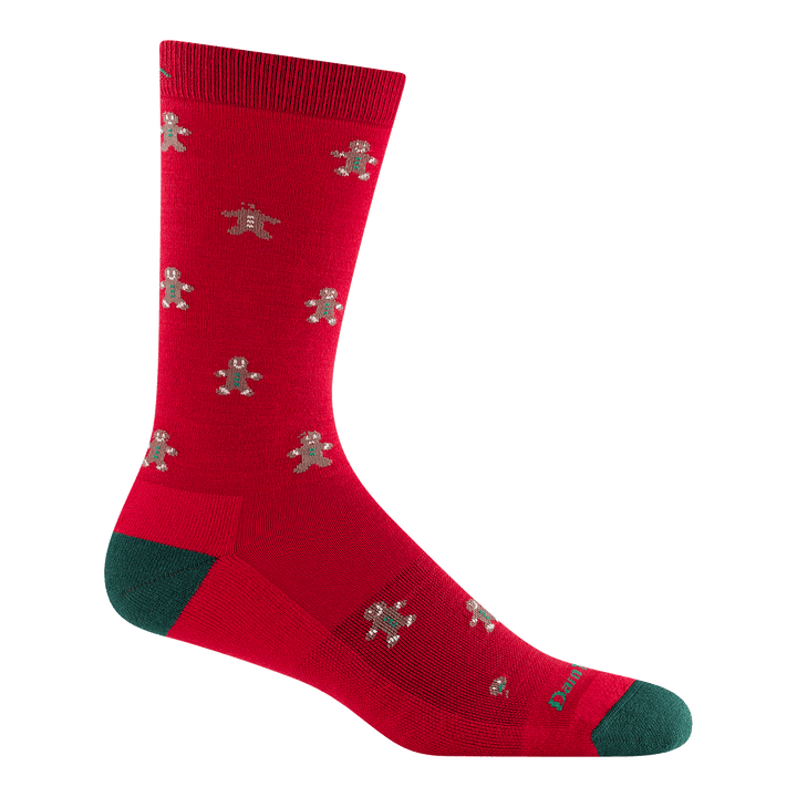 Reverse image of the 6219 oh snap crew sock in red colorway
