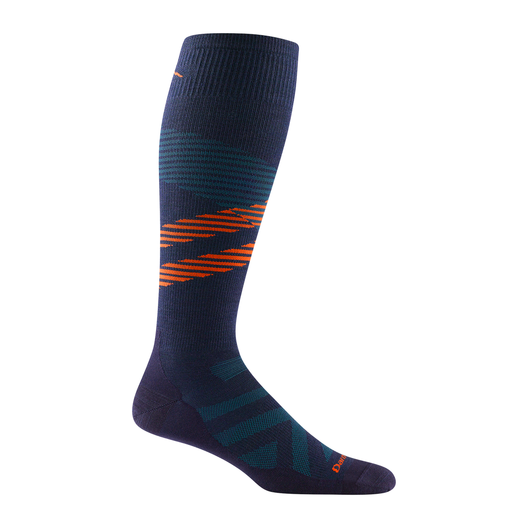 salomon divine ski socks Darn Tough Men's Pennant RFL OTC Ultra-Lightweight Socks, Eclipse / L
