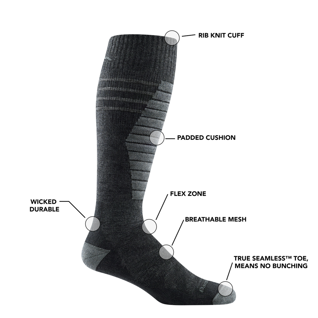 Men Ultra-thin Seamless Sports Socks Knee High Breathable Long