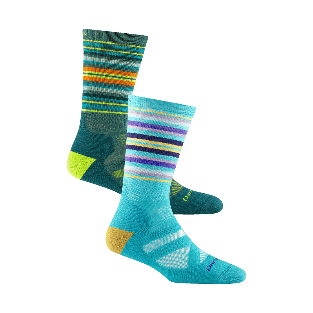 Bundle image of 8022 sock in Teal colorway and 8034 sock in Spruce colorway 