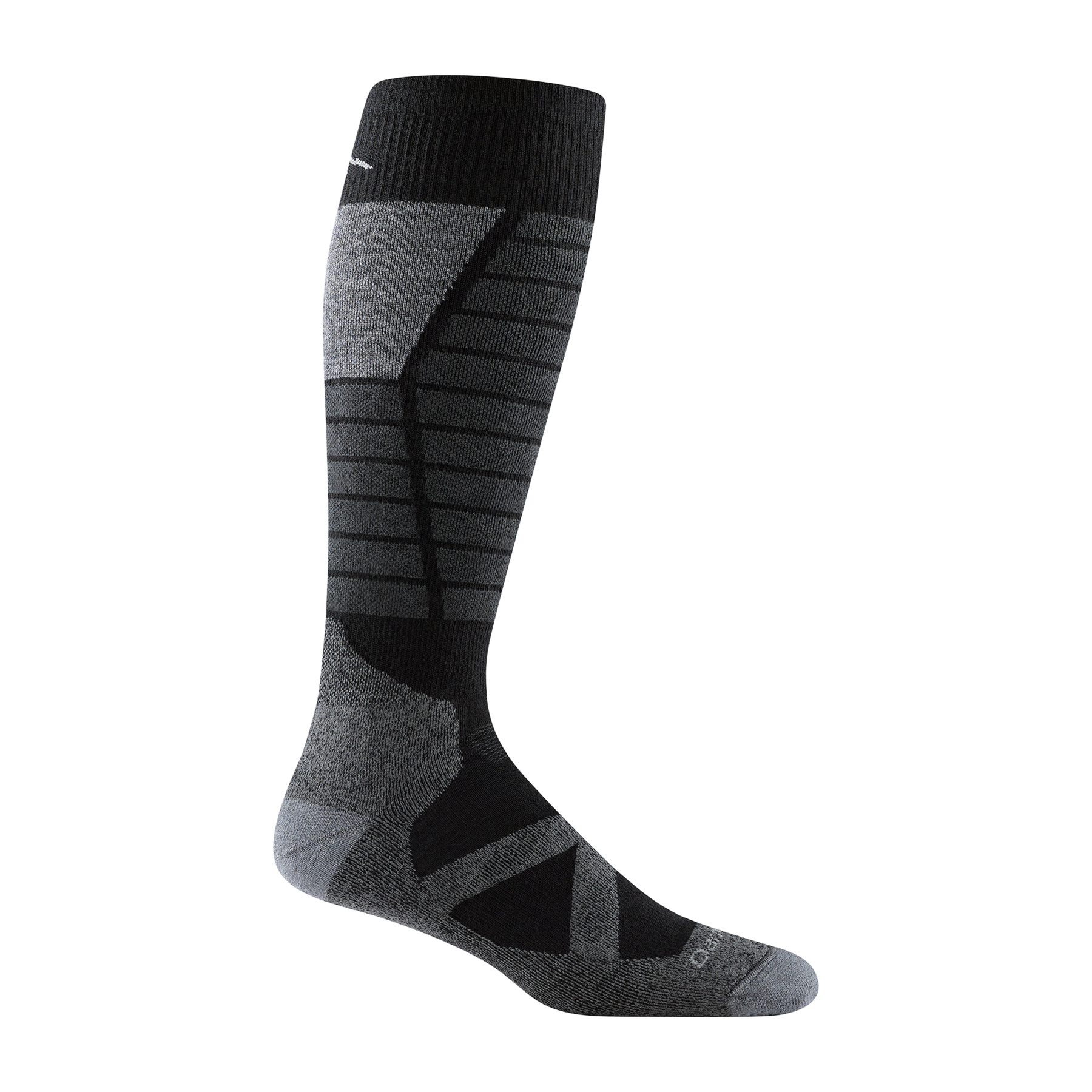 Merino Wool Ski Socks, Cold Weather Socks for Snowboarding, Snow, Winter,  Thermal Knee-high Warm Socks, Hunting X-Large Black Dark Grey Grey (3 Pairs)