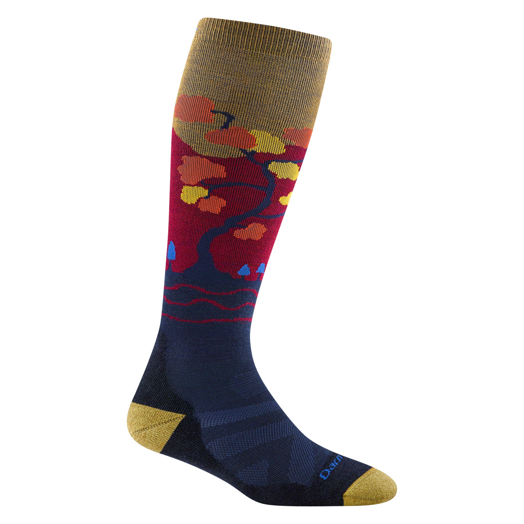Darn Tough Women's Function X OTC Midweight Socks - Padded Shin For Ski & Snow Sports