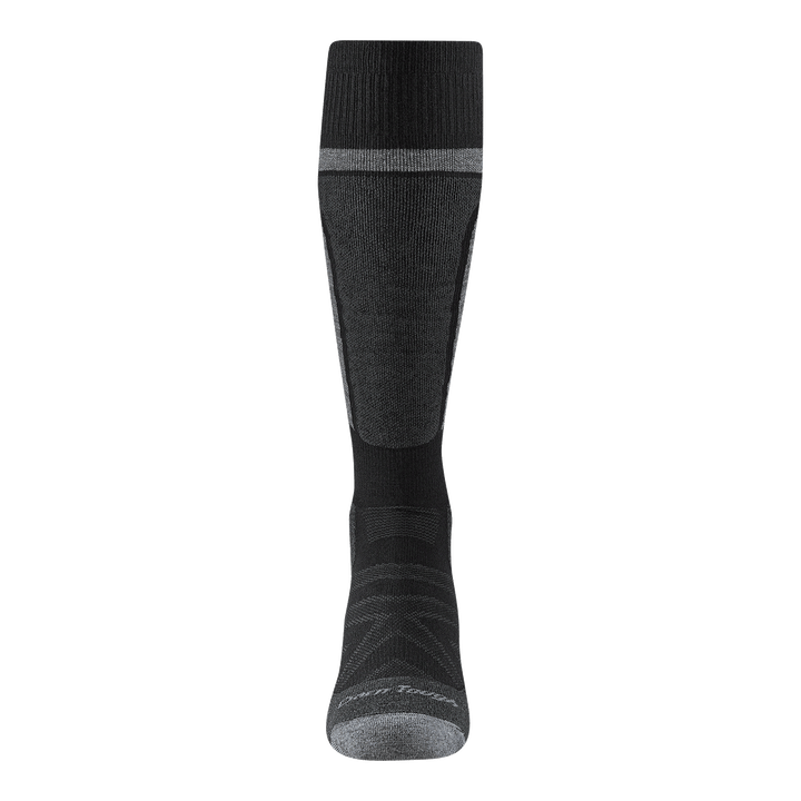 8053 Edge front view of shin pad in darker gray and light gray toe 